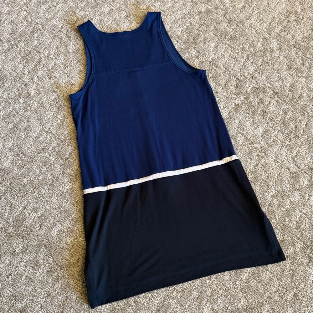 LOLE Women’s Navy/Black Anita Drawstring Tunic Swimsuit Cover-Up—XS